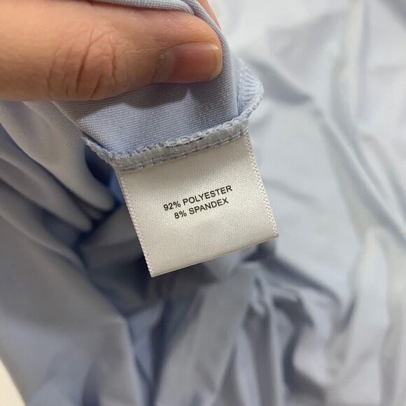 Peter Millar Polo Shirt Mens L Large Mist Blue Summer Comfort Performance Golf - Picture 10 of 13